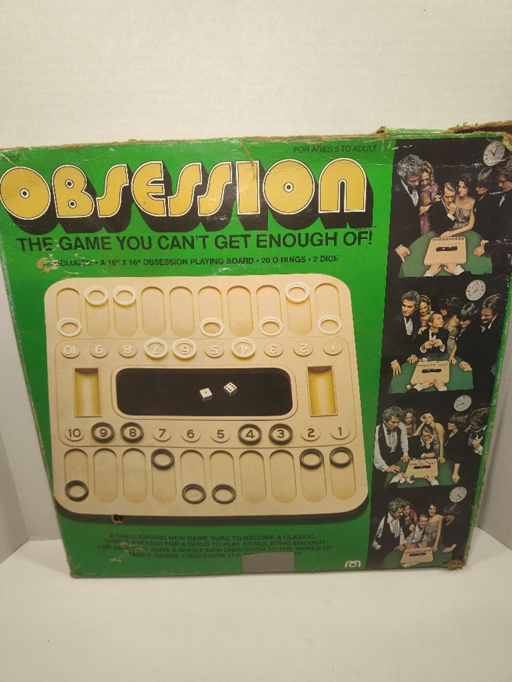 Vintage Obsession Board Game 1977 Mego Complete w/Replacement Rings Clean Tested